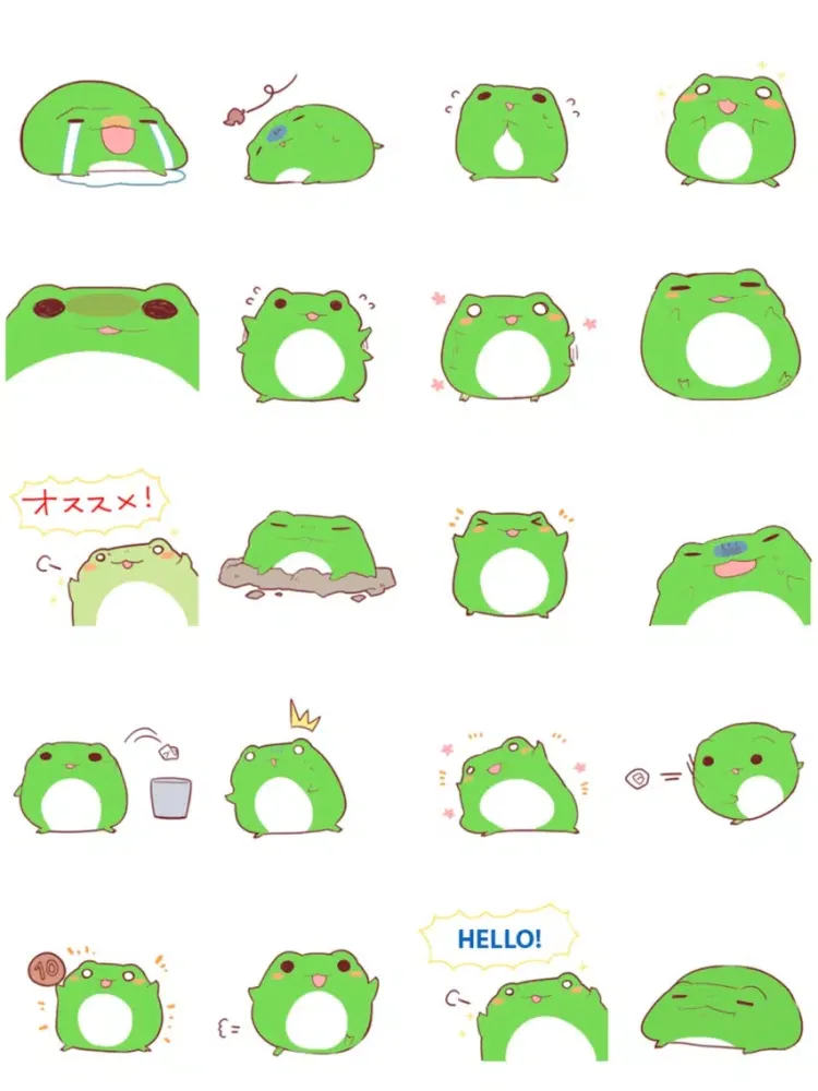 Best Frog Stickers iPad  স্ক্রিনশট