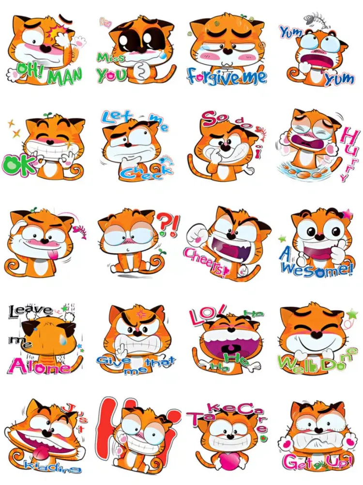 Скриншоты Ginger Cat Sticker Pack iPad 