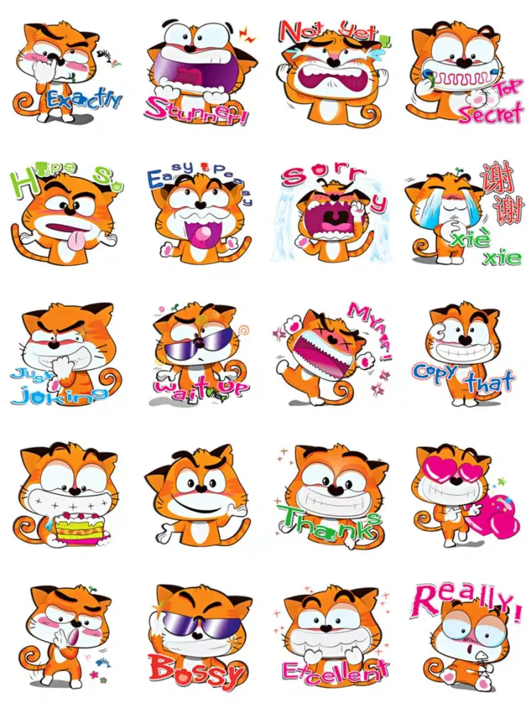 Скриншоты Ginger Cat Sticker Pack iPad 