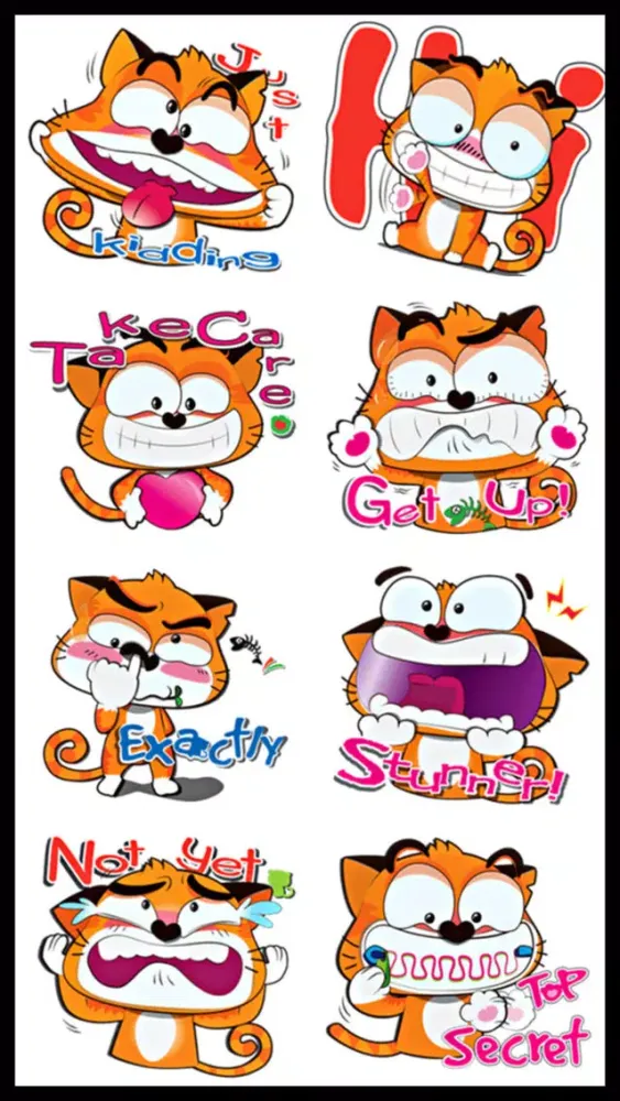Скриншоты Ginger Cat Sticker Pack