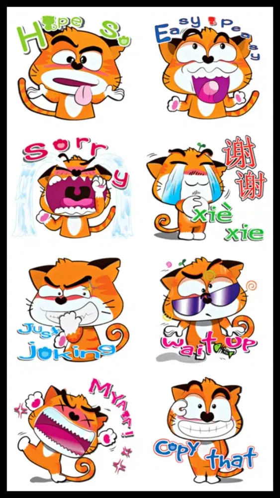 Скриншоты Ginger Cat Sticker Pack