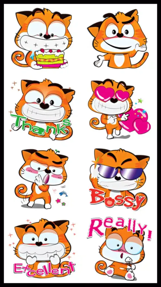 Скриншоты Ginger Cat Sticker Pack