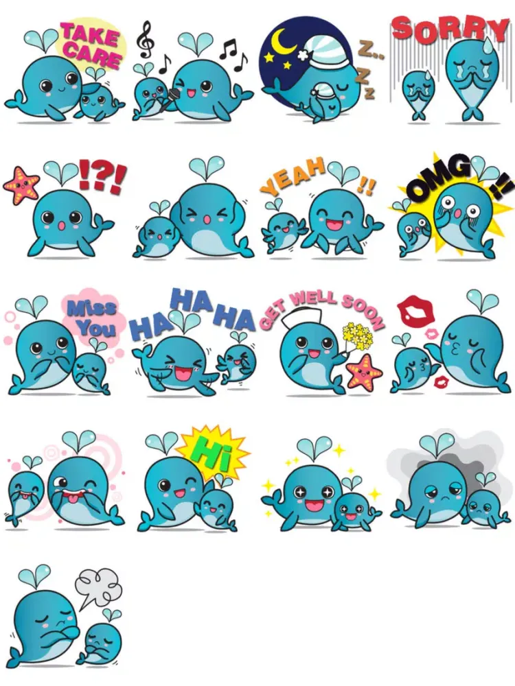 Whales Stickers iPad  স্ক্রিনশট
