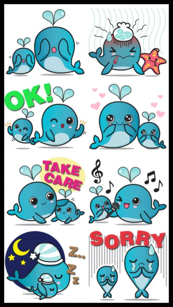 Whales Stickers স্ক্রিনশট