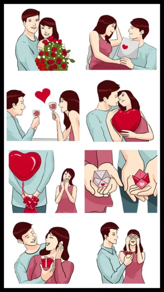 Tangkapan layar Lovers Couple 3 Stickers