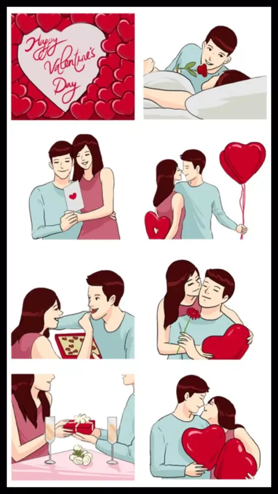 Tangkapan layar Lovers Couple 3 Stickers