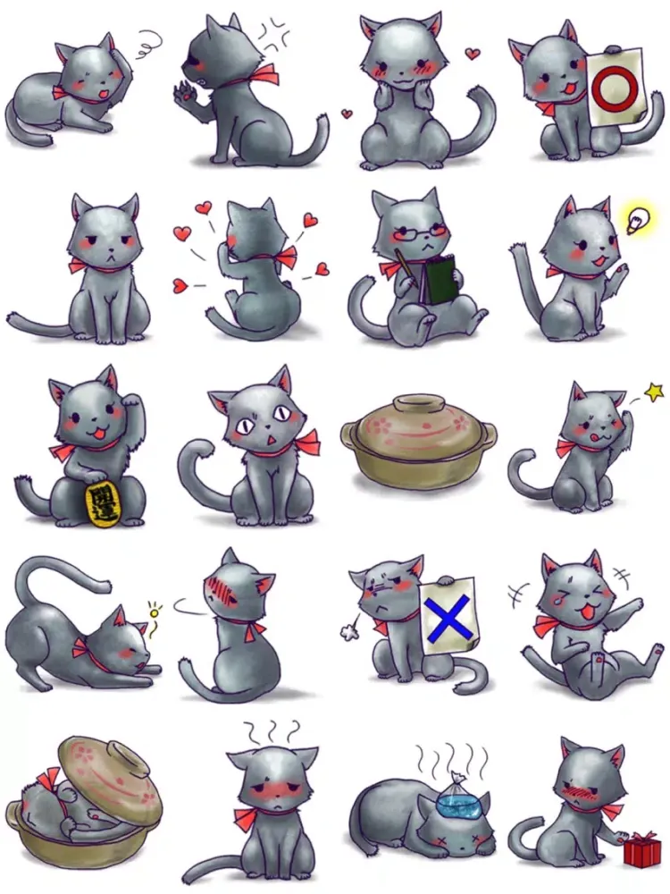 Lovely Cat Emoji iPad 應用截圖