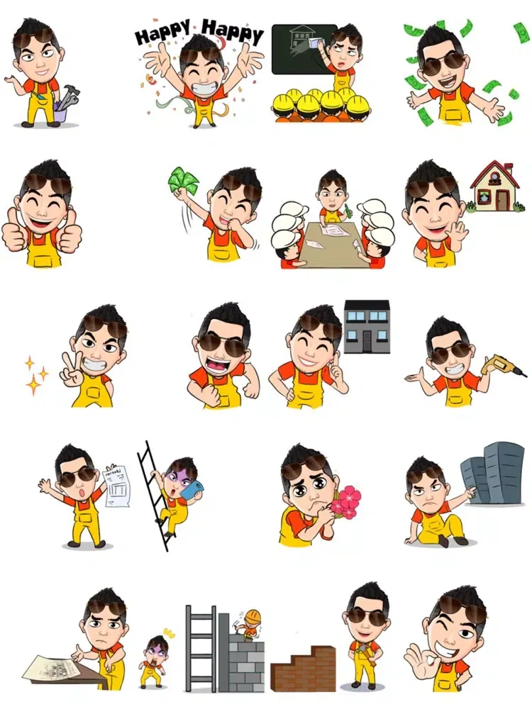Capturas de pantalla de Foreman Stickers iPad 