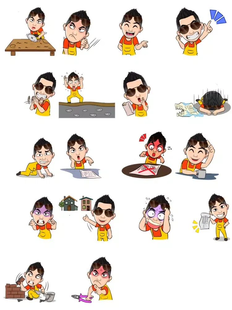 Capturas de pantalla de Foreman Stickers iPad 