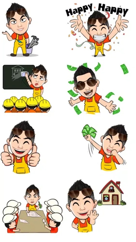 Capturas de pantalla de Foreman Stickers