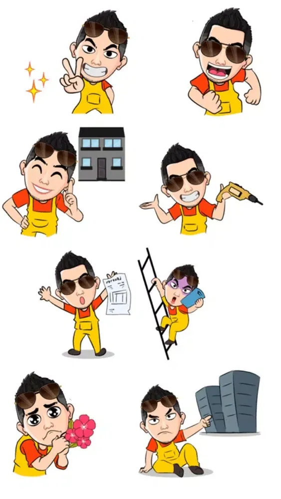 Capturas de pantalla de Foreman Stickers
