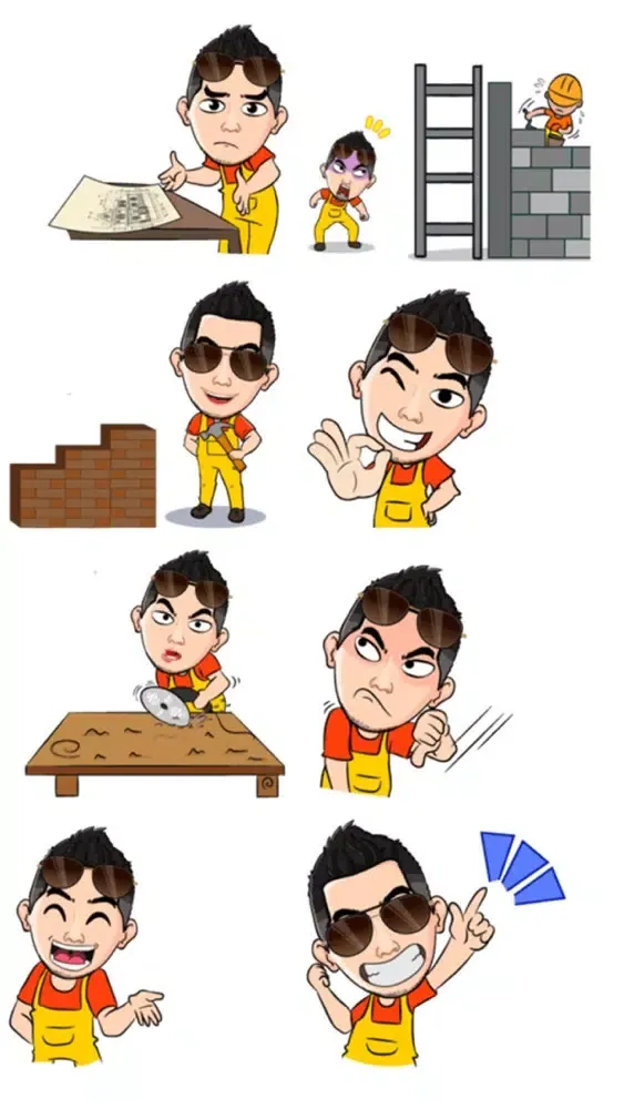 Capturas de pantalla de Foreman Stickers