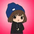 Very Cute Little Girl Stickers Very Cute Little Girl Stickers
