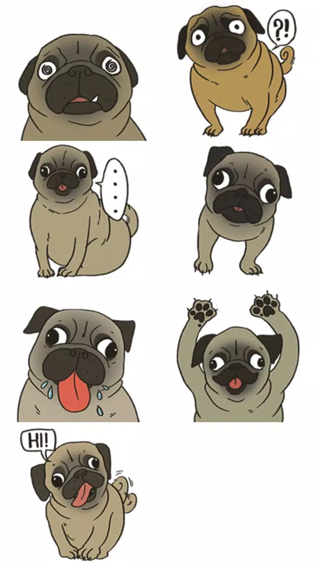 Captures d'écran de Cute Bulldog Stickers
