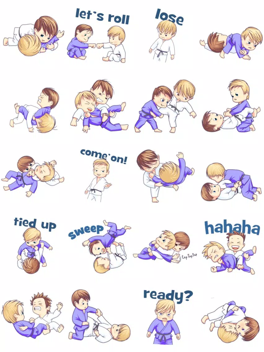 Judo Stickers iPad  Screenshots