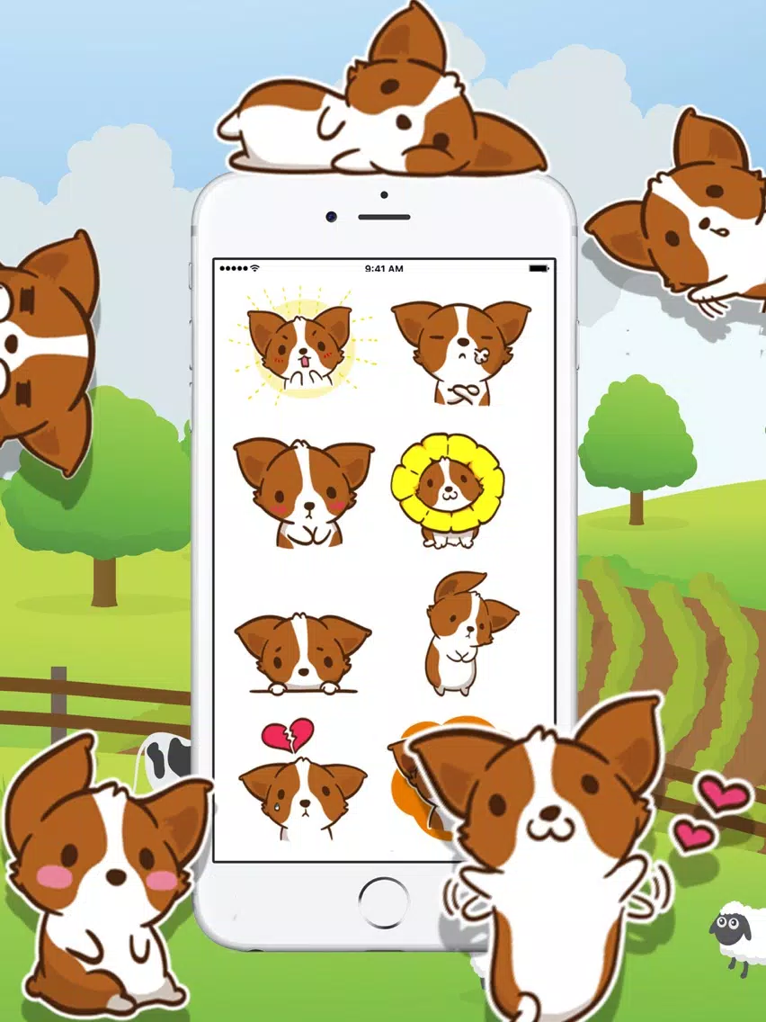 Very Cute Doggy Stickers iPad 应用截图
