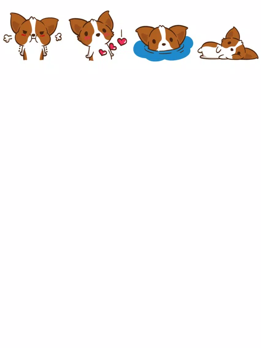 Very Cute Doggy Stickers iPad 应用截图