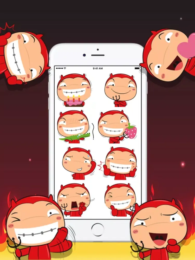 Screenshot di Devil Boy Stickers iPad 