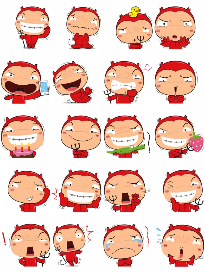 Captures d'écran de Devil Boy Stickers iPad 