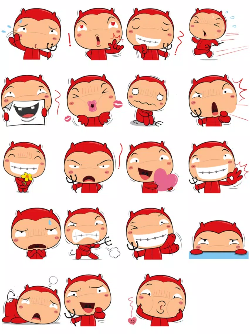 Captures d'écran de Devil Boy Stickers iPad 