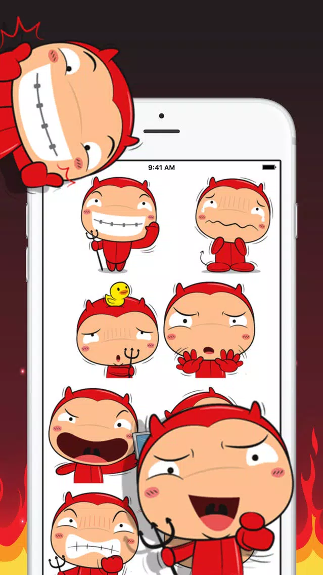 Captures d'écran de Devil Boy Stickers