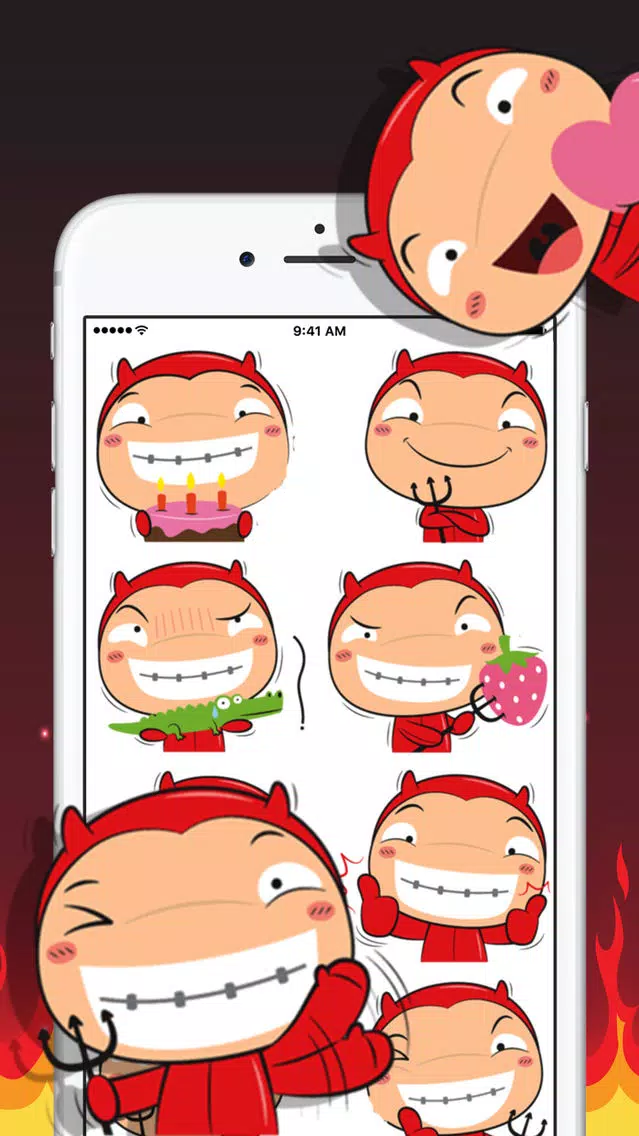 Captures d'écran de Devil Boy Stickers