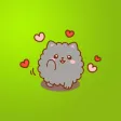 Fluffy Kitty Stickers