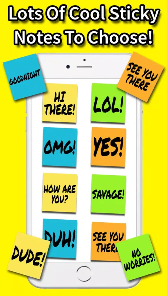 Скриншоты Animated Sticky Notes Stickers