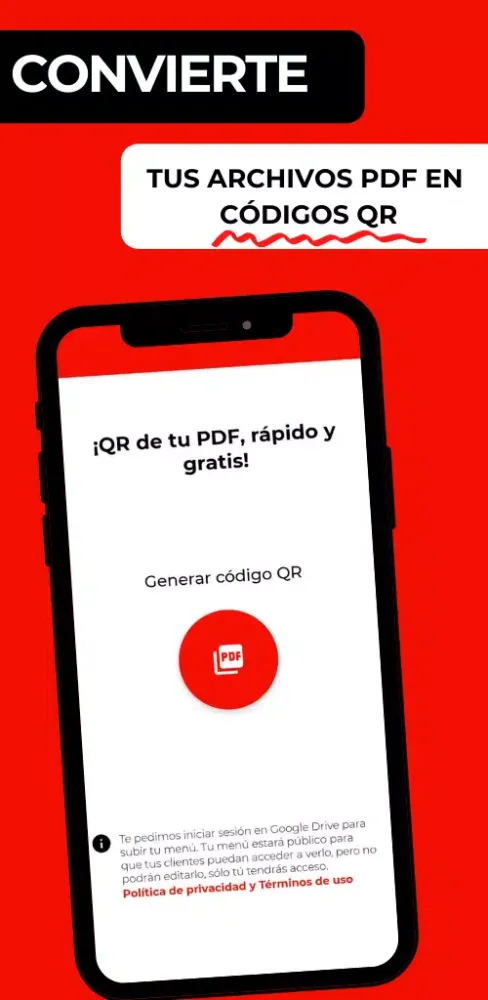 PDF conversor código QR Screenshots