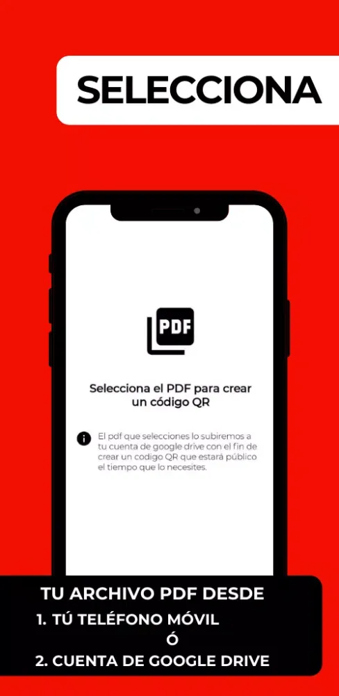 PDF conversor código QR Screenshots