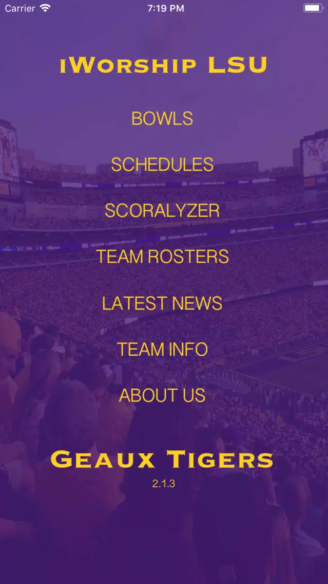 Screenshot di iWorship LSU