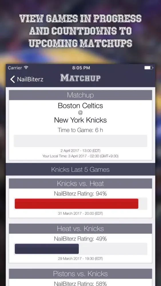 Capturas de pantalla de NailBiterz for NBA - Close Games. No Spoilers.