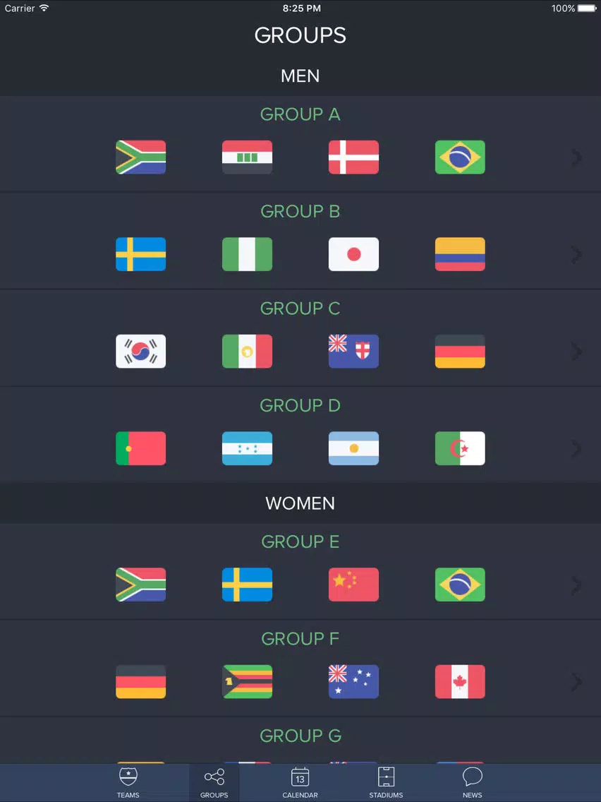 Capturas de pantalla de Brazil 2016 / Live soccer results - Games Edition iPad 