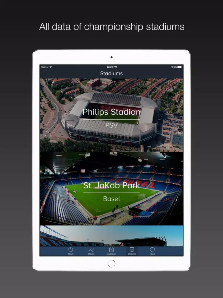 Champions League Live 2017 / 2018 iPad  Ekran Görüntüleri