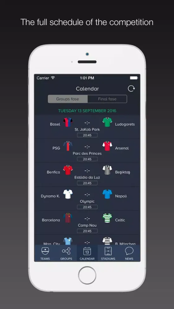 Champions League Live 2017 / 2018 Ekran Görüntüleri