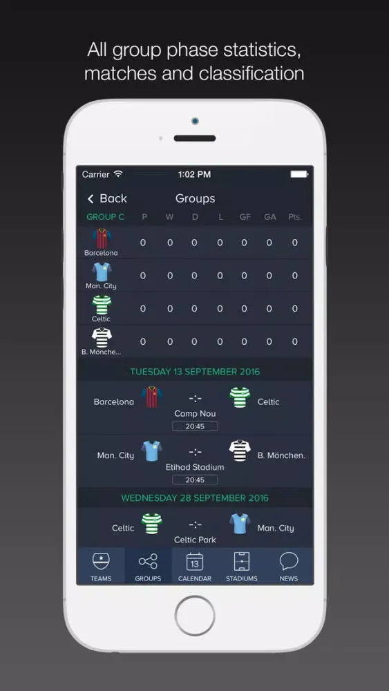 Champions League Live 2017 / 2018 Ekran Görüntüleri