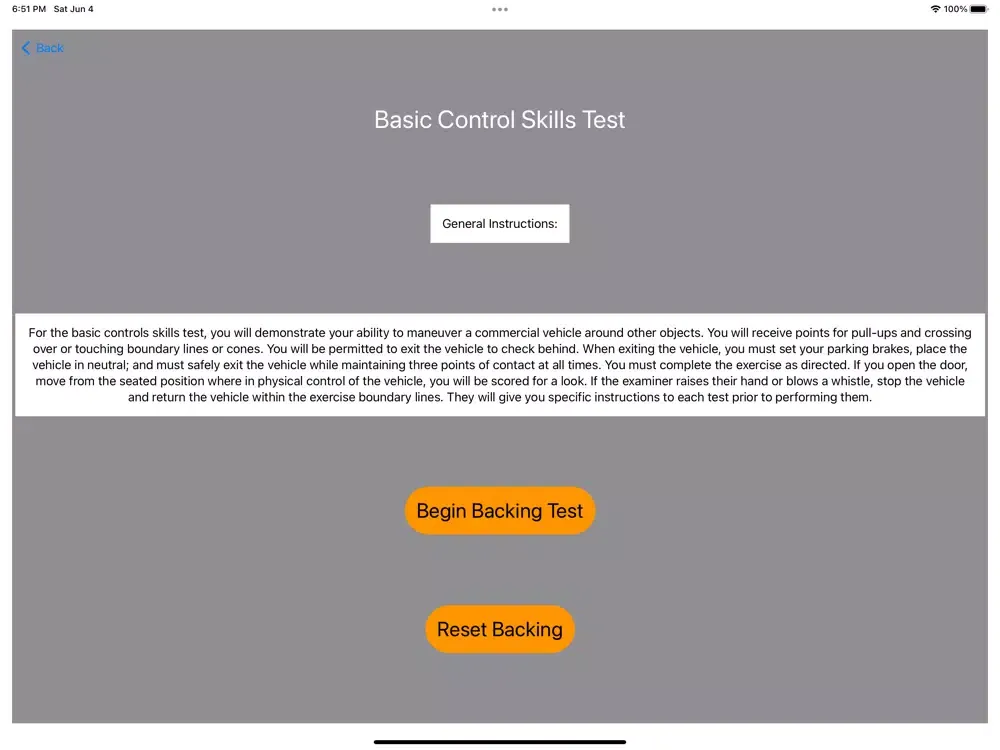 Capturas de tela do CDL Class A Exam Practice iPad 