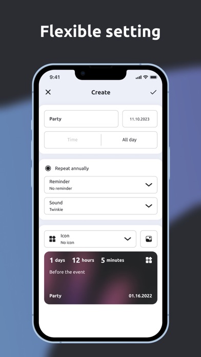 Day Count - Event Notifier سکرین شاٹس