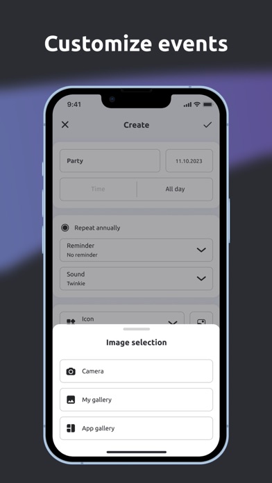 Day Count - Event Notifier سکرین شاٹس