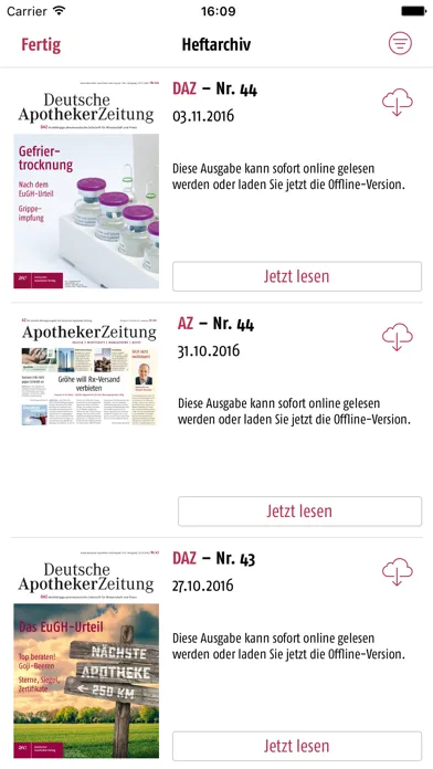 Ảnh chụp màn hình của DAZ Deutsche Apotheker Zeitung