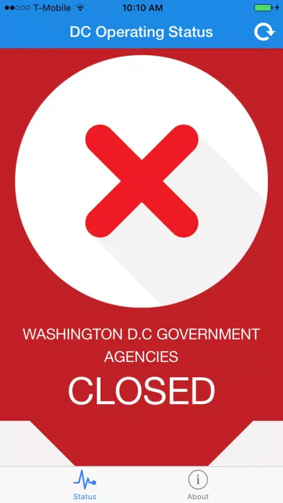 Captures d'écran de DC Operating Status