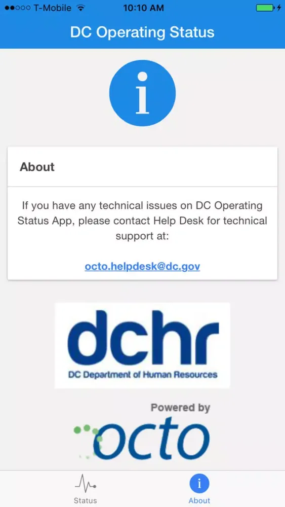 Captures d'écran de DC Operating Status