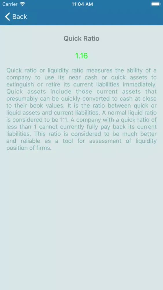 Tangkapan skrin Company Analysis