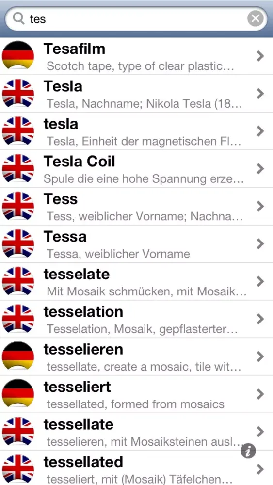 Capturas de pantalla de Offline German English Dictionary Translator for Tourists, Language Learners and Students