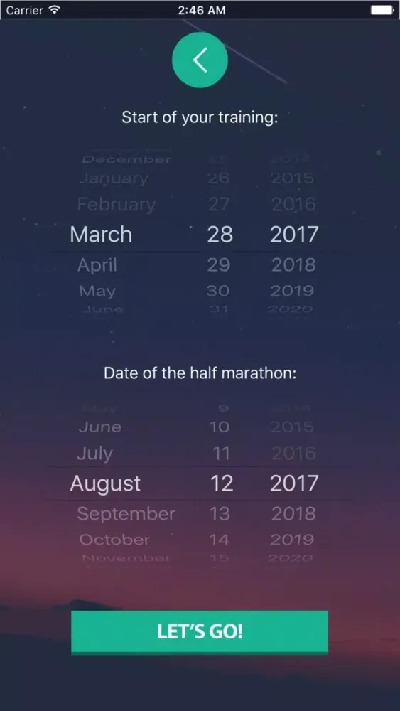 Screenshot di Half Marathon - For beginners and advanced Runners
