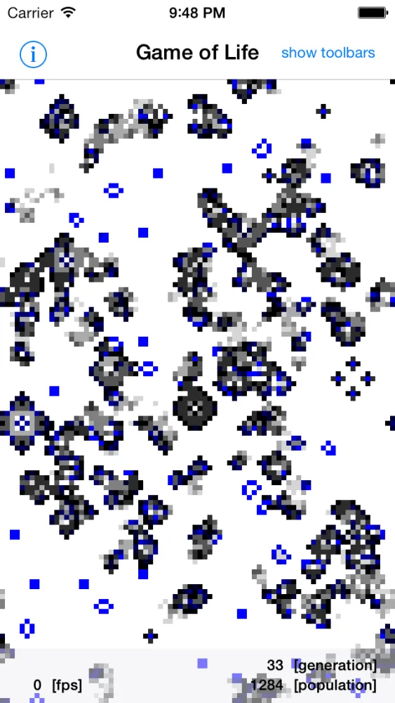 Tangkapan layar Game of Life (cellular automaton)