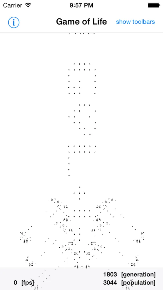 Tangkapan layar Game of Life (cellular automaton)