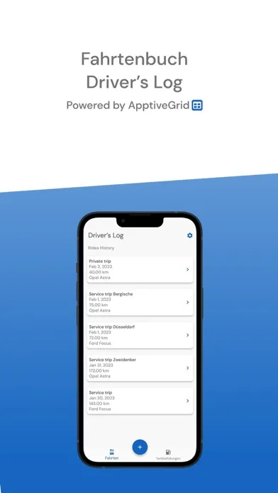 Ảnh chụp màn hình của Fahrtenbuch - Driver's Log