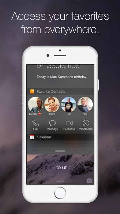 Tangkapan skrin Favorite Contacts Launcher
