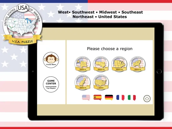 Скриншоты USA Puzzle • Geography iPad 